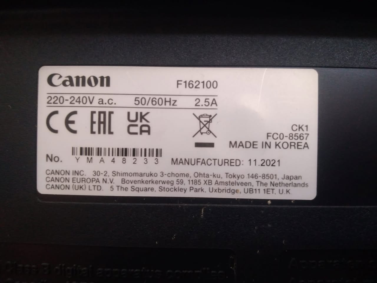 السلام عليكم 

🖨️ للبيع | طابعة | Canon i-SENSYS MF3010 الأصلية
✅ طباعة + تصوير + سكنر ✅ شغالة 100% فحصها بالكامل. 
✅ كاترج جديد. ✅ كيبل باور + كيبل USB مرفقات. ✅
 جاهزة للعمل مباشرة. ✅ مناسبة للمكاتب، الشركات، المحلات،المدارس ،  والطلاب ، المدرسات والمدرسين . 🛡️ ضمان تجربة لمدة 3 أيام.
💰 السعر: 200,000 دينار السعر قابل للتفاوض للجادين فقط.
📍 الموقع: بغداد – الزعفرانية
📞 للتواصل: ***********
ملاحظة: الكمية محدودة، والبيع للأسبق بالحجز.
