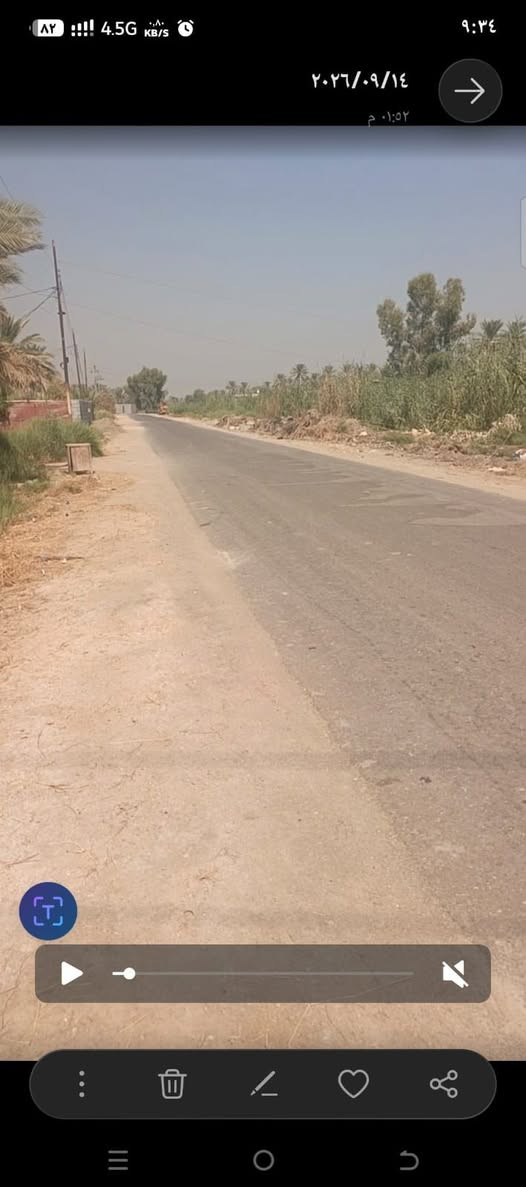 ٣ دونم • طابو زراعي • واجهة ٤٠م