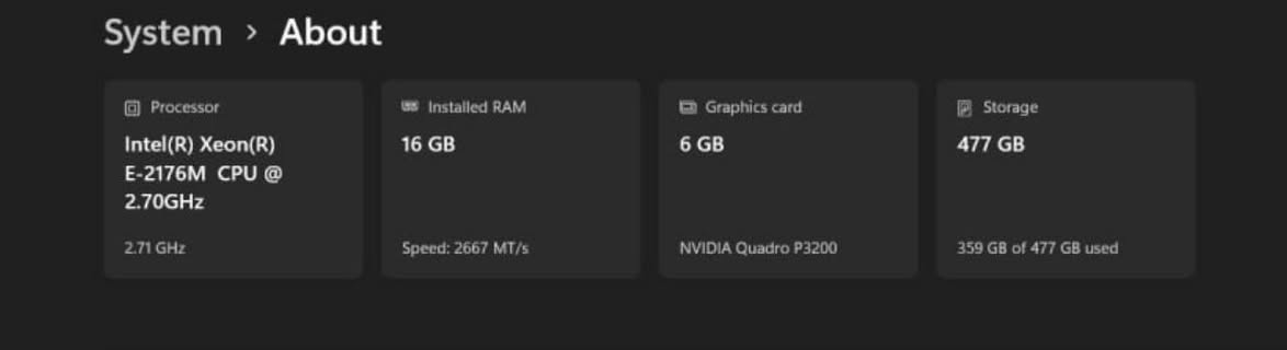 السلام عليكم لابتوب ديل
كارت P3200 6g يعادل GTX1660TI
معالج اكسيون
E2176m 
يعادل i7 جيل 9 بتردد 2.71ghz
رام 16ddr4
Ssd nvm 500gb
شاشة 14
لابتوب راقي بالألعاب والشغل الهندسي 
قطعة نظيفة واستعمال قليل 
رايدة ب650 الف وبيه مجال ان شاء الله 
مكاني بغداد مدينة الصدر
تواصل واتساب فقط
***********
