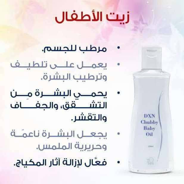 متوفر جميع المنتجات الطبيعيه التواصل واتساب ***********
متوفر خدمة توصيل الجميع المحافظات / ديالى بصرة بغداد كركوك الانبار الموصل ميسان ناصريه فلوجه كربلاء نجف حله ديوانيه .

نص مكتوب في الصور:
- زيت جوز الهند للشعر
- شعر صحي .. ناعم .. لامع ♡
- يغذي
- جذور الشعر
- يرطب
- ويقلل الجفاف
- يمنح
- اللمعان والنعومة
- يُقوي
- ويحد من التكسر
- طبيعي 100%
- بدون مواد ضارة
- لوشن DXN الألوفيرا ترطيب طبيعي... لبشرة صحية وناعمة يرطب البشرة بعمق يمنح نعومة وإشراقة طبيعية يهدئ التهيجات والحكة يحمي البشرة ويجعلها صحية سريع الامتصاص غير دهني مناسب لجميع أنواع البشرة غني بخلاصة الألوفيرا الطبيعية ترطيب فوري يدوم طويلاً مناسب للوجه والجسم خال من المواد الضارة
- مقشر البابايا فوائد مقشر البابايا: شكل بشره أصغر بشره اكثر نضاره بشره اكثر اشراق يقلل من ظهور التجاعيد
- رغوة الألوفيرا (اللوشن)
- 1- مرطب دهني لليدين
- 2- لتشققات لليدين والجسم
- 2- لتشققات البشرة وجفافها
- 3- تحفظ البشرة ناعمة نضرة
- 4- يشكل طبقة يغذي الجلد
- بودرة اللؤلؤ كنز من الجمال بين يديك هي عبارة عن مطحون اللؤلؤ الطبيعي الصافي من غير أي اضافات من فوائدها: (كولاجين طبيعي) تخفي الكلف والسواد والهالات والنمش والخطوط والتجاعيد ومبيض طبيعي وتزيل الشحوب من البشرة والرؤوس السوداء المزعجه وتغلق المسامات استخدامها: تخلط مع الجلسرين او الفازلين للمناطق الداكنة تخلط مع لوشن الجسم توضع مع ماء الورد لشد الوجه وتضييق المسام واخفاء الخطوط يمكن ان توضع مع الماء أو المشروبات فهي مفيدة للكبد ومقوية للبصر وتجعل بياض العين صافي وبراق ، ومدر للحليب للمرضعات وتقوي العظام تستخدم ايضا بديل اللمعه في وضع المكياج فلها لمعه سحريه جميله
- بودرة اللؤلؤ من DXN
- بودرة اللؤلؤ هي مسحوق مستخلص من حبات اللؤلؤ الطبيعي والتي تحتوي على الكثير من العناصر المغذية للبشرة
- فوائد بودرة اللؤلؤ :
- تنشيط البشرة وتوحيد لونها
- منح البشرة حيوية ونضارة
- محاربة النمش والبقع الداكنة
- واقي طبيعي من أشعة الشمس
- تعمل على تخفيف حرارة الجسم
- يخفف من حب الشباب
- طريقة الاستخدام :
- امزجي ملعقة صغيرة من بودرة اللؤلؤ مع قليل من الماء أو الحليب أو ماء الورد،
- ضعي الخليط على الوجه لمدة 15-20 دقيقة
- ثم اغسلي وجهك بالماء الفاتر.
- استخدميها 2-2 مرات في الأسبوع
- dxn010
- زيت الأطفال
- مرطب للجسم.
- يعمل على تلطيف وترطيب البشرة.
- يحمي البشرة من التشقق، والجفاف والتقشر.
- يجعل البشرة ناعمة وحريرية الملمس.
- فعال لإزالة آثار المكياج.
- فوائد شامبو جانوزي يقوي الشعر من الجذور يغذي فروة الرأس يمنح نعومة ولمعان طبيعي يقلل من تساقط الشعر ينظف بلطف ويحارب القشرة
- سر جمال بشرتك:
- @nadahalabi00
- تفتيح وتوحيد لون البشرة
- ترطيب عميق ونعومة فائقة
- حماية طبيعية بفضل الجانوديرما
