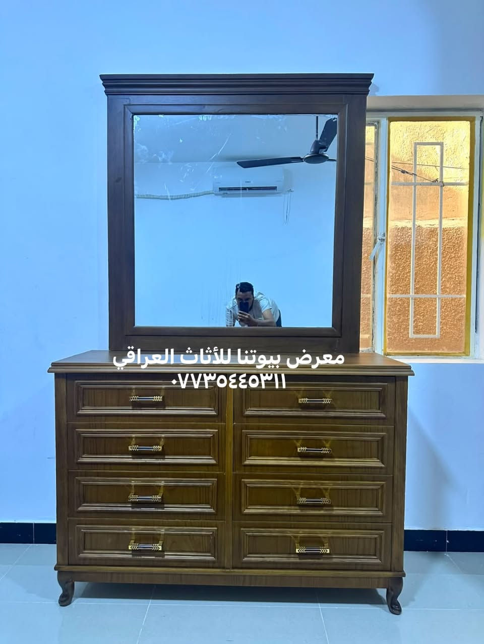 السلام عليكم متابعينا الكرام
غرفة ٥ أبواب وملحق حسب طلب الزبون وحسب القياس
داخل وخارج صاج ٥ ملم الكنتور زاوية الغرفة ٥ قطع 
انشاءالله تنال إعجابكم لاستفسار مراسلة الصفحة أو اتصل واتساب ٠٧٧٣٥٤٤٥٣١ بغداد الدورة نهاية شارع الصحة مجاور كلية كلكامش الاهليةمعرض بيوتنا للأثاث العراقي
