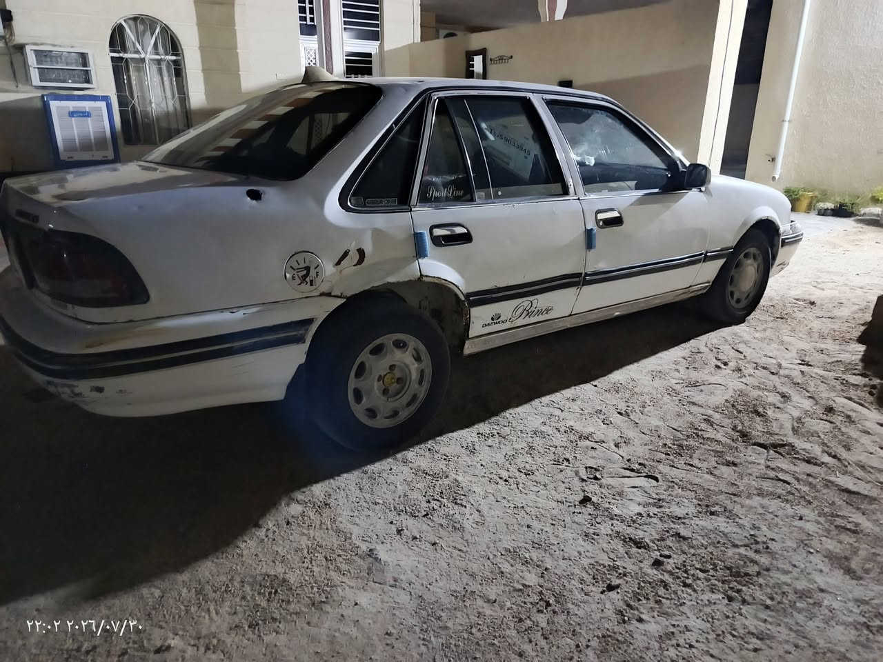 السلام عليكم
للبيع او مراوس ( خصوصي او تكسي )
برنس موديل 1995
كير عادي
كير محرك مكفولات 
صدر بحاله جيده
شرط تحويل
***********

نص مكتوب في الصور:
- ٢٢:٢٤ ٢٠٢٦/٠٨/٠٧
- ٢٢:٠٢ ٢٠٢٦/٠٧/٣٠
- ٢٢:٠٢ ٢٠١٦/٠٧/٣٠
