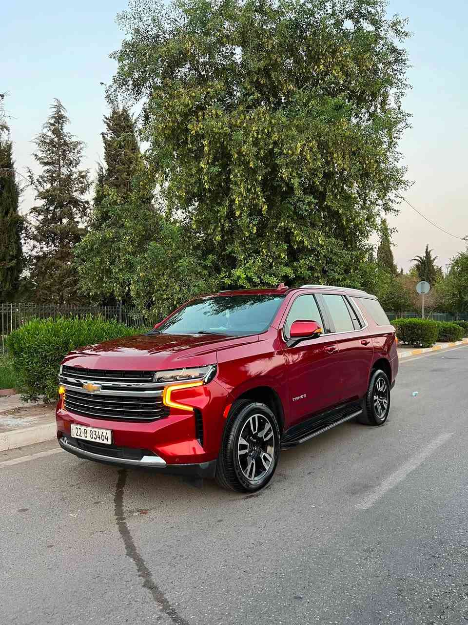 سلام عليكم
Chevrolet Tahoe Lt 2021
فرل مواصفات ١/١ 
قطعتين و نص صبغ سيارة 
بدون دواخل 
سيارة جديد مابي ربع دينار مصرف 
ماشي ٧٢ الف 
سعر ٣٥٣ ورقة مجال 
مكان اربيل 
واتساب ***********
