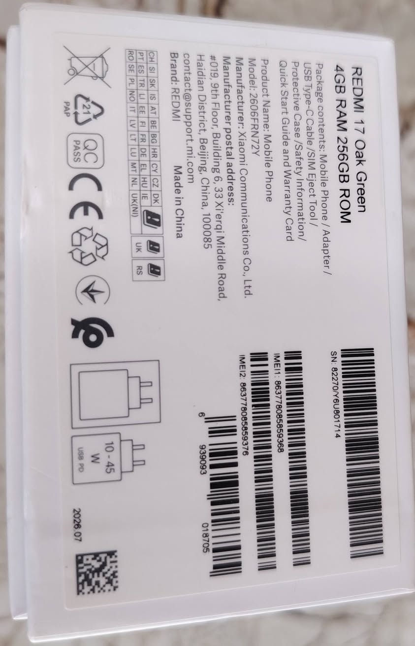 للبيع Redmi 📱 شبه جديد، استعمال يومين فقط، نظيف جداً، بدون أي عيب، سعر الشراء 290 ألف دينار. البيع بسعر مناسب بيه مجال الاتصال على الرقم  وتواصل واتساب ***********
