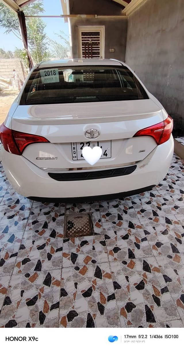 كورلا وارد أمريكي 18 SE
الضرر باب السائق سرقة فقط 
ماشية 186KM حقيقي 
صدر أمامي خلفي جديد 
تبريد ثلج 
تخم تاير 
رقم شمالي / أربيل 
تحكم أستيرن / شفتات 

📍 بيع أو مراوس بكورلا خليجي 22 رقم شمالي

📍 اللاستفسار الاتصال    ‏‪***********‬‏

نص مكتوب في الصور:
- HONOR X9c 17mm f/2.2 1/498s ISO100 ۱۴:۴۸ ۱۴۰۲/۰۹/۲۰
- HONOR X9c 17mm f/2.2 1/334s ISO100 ١٣:٣٨ ٢١/٠٩/٢٠٢٤
- HONOR X9c 17mm f/2.2 1/436s ISO100 ١٢:٣٠ ٢١/٠٩/٢٠٢٦
- HONOR X9c 24mm f/1.75 1/124s ISO100 ١٢:٣٩ ٢٠٢٠/٠٩/٢٠٢٦
- HONOR X9c 24mm f/1.75 1/33s ISO179 09:34 10/09/2024