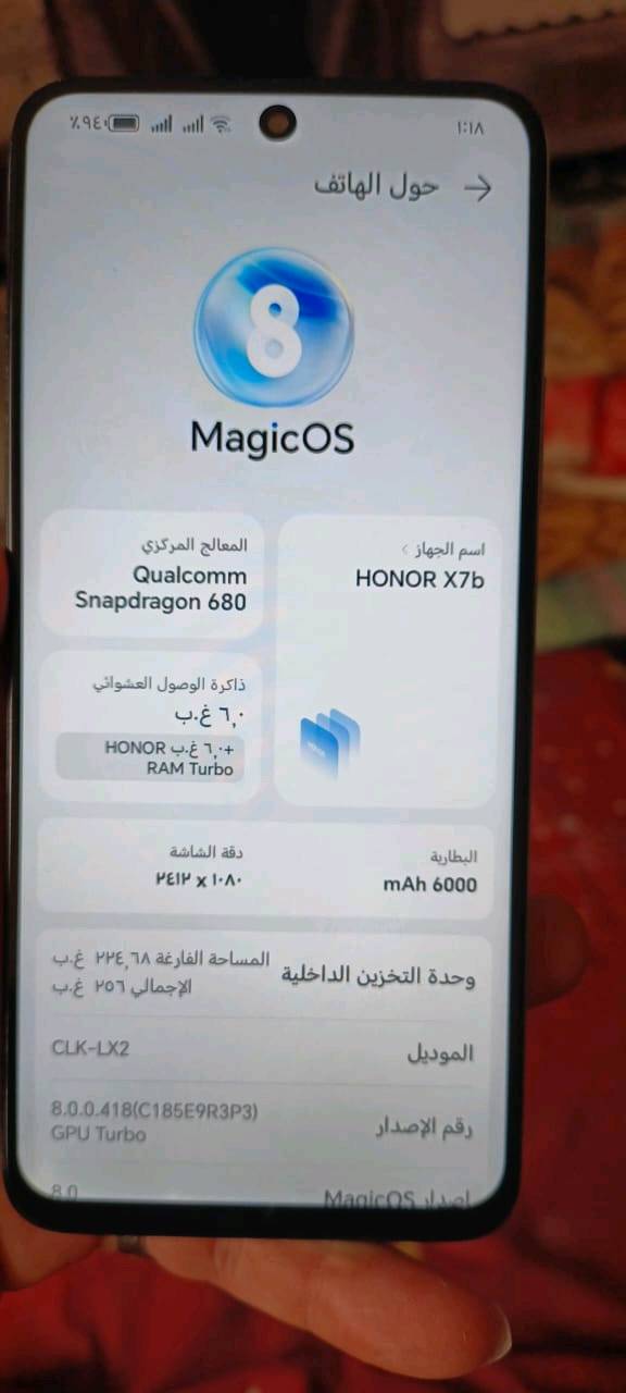 السلام عليكم للبيع هونر x7b
ذاكرة 256 جهاز زلخ مابي الجهاز مبدل شاشه أصلية وكالة اذا مو بلادية مرجوع ملحقات كارتونة شاحنة اصلية مالت الجهاز سماعه
مكان بغداد الدورة سعر 125 قفل غير قابل للتفاوض شراي اتصل
***********
