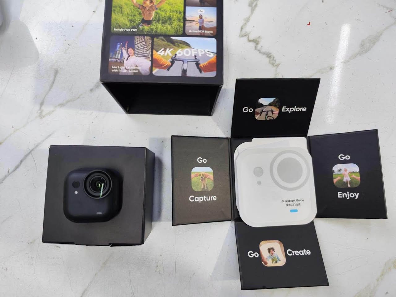 Insta360 GO Ultra 4K
 كاميرا صغيرة جدًا وخفيفة
 تصوير بدقة 4K
شاشة لمس وتحكم كامل 
 تصميم Hands-Free للتصوير بدون مسك الكاميرا
مناسبة للتصوير اليومي، السفر والـVlog
 حجم صغير وسهلة الحمل والاستخدام
 جديدة بالكرتون
 للسعر والاستفسار مراسلتنا
للحجز او الاستفسار التواصل واتساب ***********
