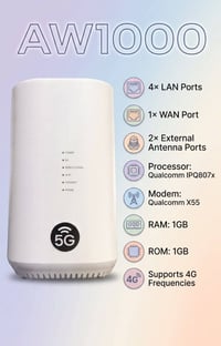 راوتر • AW1000/5G • سنة ضمان