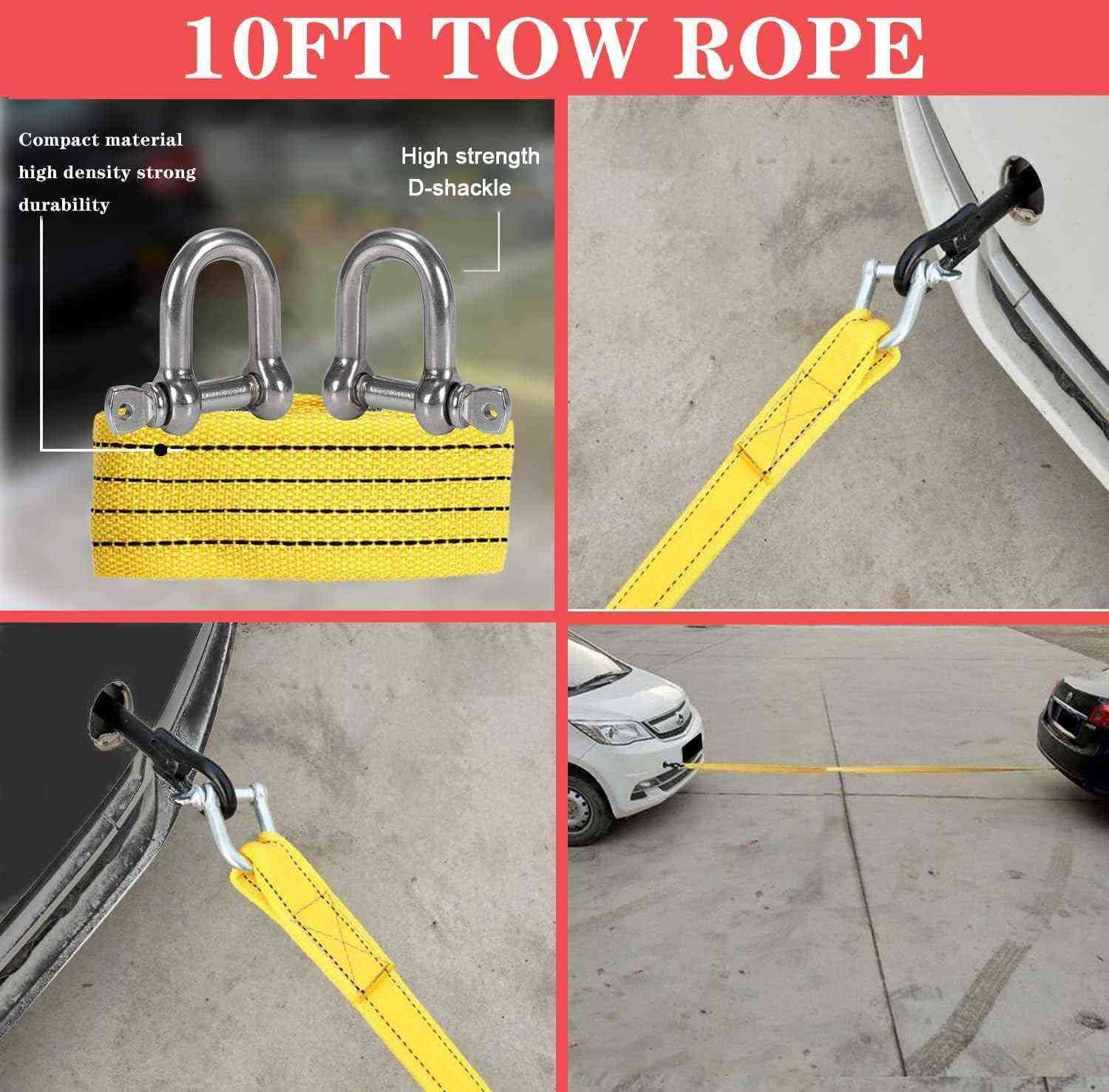 حبل سحب سيارة ومكائن 
متوفر ٣ متر و٦ و٩ متر
بغداد زعفرانية يوجد توصيل *********** بغداد, العراق

نص مكتوب في الصور:
- LET'S GO FREE
- Total length 300cm/118.11inch