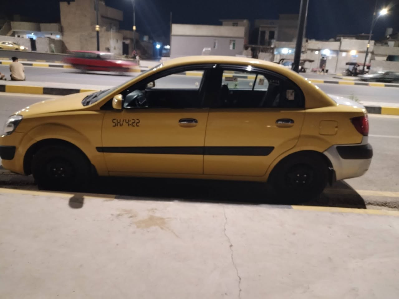 كيا ريو للبيع 2009 أمريكي أصفر شرعي بل موصل شرط تحويل بيها تك شاصي سياره مال رزق ***********  رقمي سعر 80  وبيها مجال
