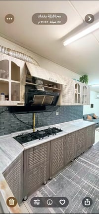 كاونتر MDF • طباخ • مرمر مكسور