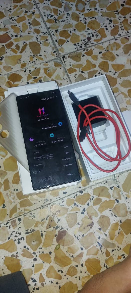 ريد مجك11ايرا نضيف جهاز لزكه مال جهاز جديده حافظه اصليه نسبه ناضفه99شاصي غراضه كامله ذاكره512ستفسار***********واتساب مكاني بغداد مدينة صدر

نص مكتوب في الصور:
- لمحة عن الهاتف
- REDMAGIC 11
- إصدار Android 16
- اسم الجهاز
- REDMAGIC 11 Air
- سعة ذاكرة RAM
- 16 GB + 12 GB
- سعة ذاكرة ROM
- 512 غيغابايت
- الطراز
- NX799J
- CPU
- Snapdragon 8 Elite Mobile
- Platform Octa-core Max
- 4.32GHz
- حجم الشاشة
- 7.216" 2688
- سعة البطارية
- 7000 mAh
- رمز IMEI
- 8634506863026442
- 8634506863026443