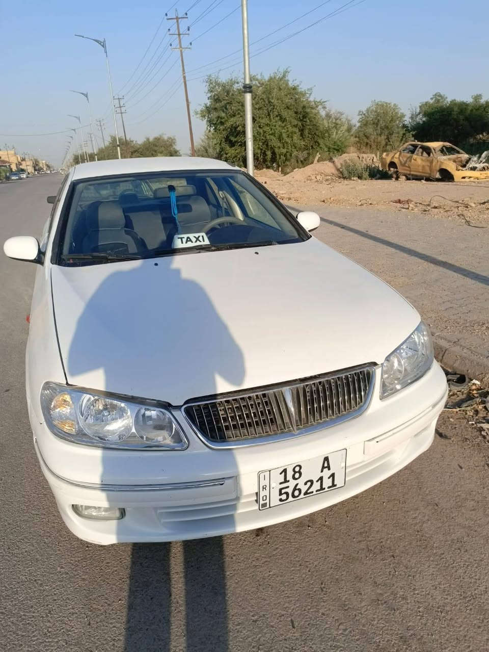 نيسان سني موديل 2001،مكينه جديده صارلي يومين شاده ،كير كفاله تخم تأير جديد مصبوغه حزام لجماليه باتري جديد تبريد شغال كهربائيات شغاله  السعر 63،وبيه مجال بصيط*********** العنوان الكوت شراي يتصل
