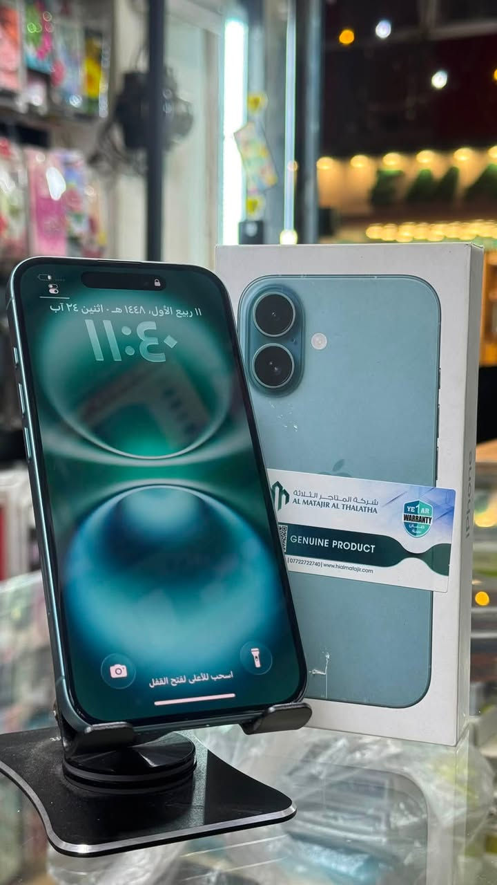 iphone16 (128g) بطارية98‎
السعر 850الف نضافة100‎%
مكاني ديالى ***********
