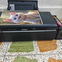 اطابعة ايبسون l805 نظافة النسخة 75 % ركز عالفيديو وشوف تطلع الصورة شوي...