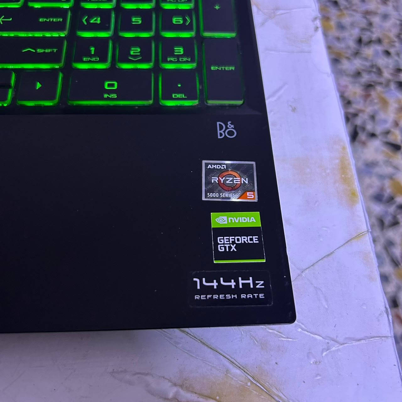 #الوحش HP Pavilion Gaming Laptop  🔥 💚

لابتوب خاص للألعاب و المونتاج و الهندسة و التصاميم

معالج قوي AMD Ryzen 5 5600H بتردد عالي وسريع جداً 3.30 كيكا هيرتز 

رام 16 DDR4 

هارد أول / 256 SSD

هارد ثاني / 1 تيرا HDD 

(حجم تخزين عملاق 1256 كيكا)

كارت شاشه داخلي AMD Redeon(TM) Graphics بحجم 8 كيكا 

كارت شاشه خارجي قوي NVIDIA GeForce GTX 1650 بحجم 4 كيكا 

شاشه 15.6 دقة FHD مع 144 هيرتز (تشبع لوني ممتاز)

كيبورد ضوئي (درجة قوية)

تحتوي على أهم المنافذ .. مع منفذ تايب سي (ثندربولت)

#السعر 590 ألف مع #ملحقات (حقيبة + ماوس + ماوس باد + الشاحن)

بغداد - شارع فلسطين (توصيل #مجاني بكل العراق)

رجاءاً عبر الواتساب فقط ***********
