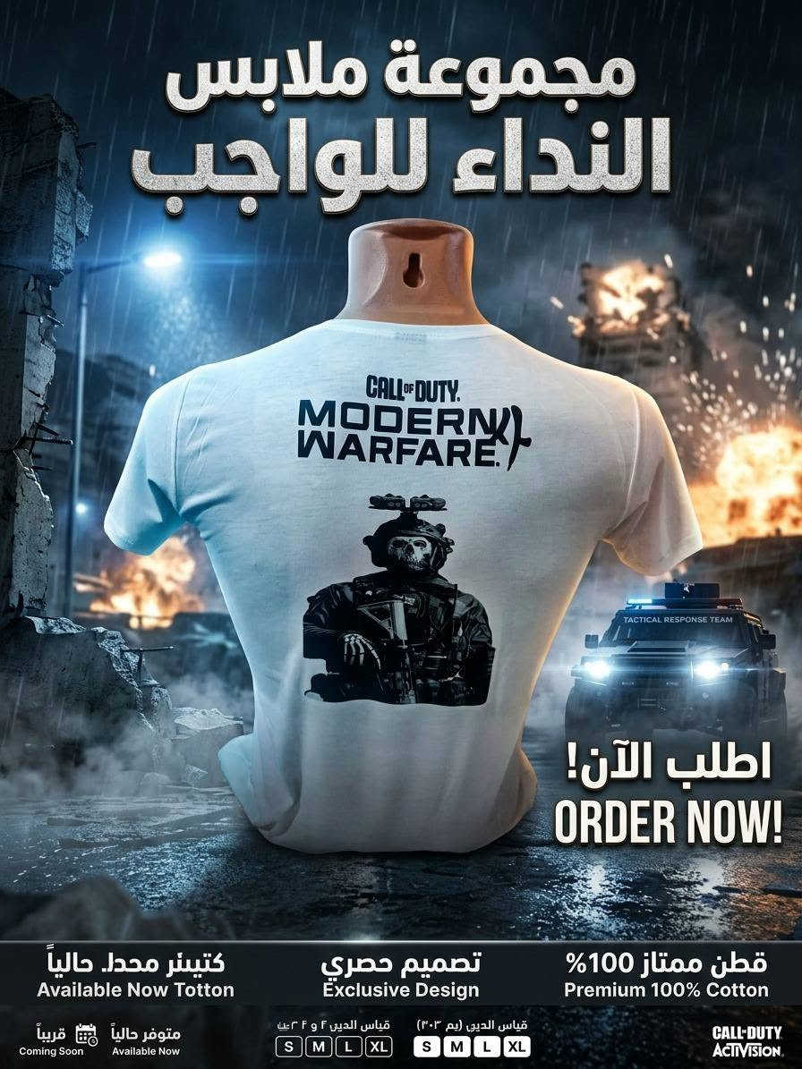 حصريا لمحبي الالعاب تصاميم طبع على التيشرت او الشفقة حسب الطلب اختر تصميمك بنفسك واترك الباقي علينا متوفر بكافة القياسات اللون ابيض او اسود حسب الرغبة
حصريا لمحبي الالعاب تصاميم طبع على التيشرت او الشفقة حسب الطلب اختر تصميمك بنفسك واترك الباقي علينا متوفر بكافة القياسات اللون ابيض او اسود حسب الرغبة كما متوفر طبع لكادر القاعات الإلكترونية
 للتواصل واتساب *********** 
واذا تريدتشوف النماذج معروضة 
 بمكتب اسعد ومهند/ الزهور عمارة الاجهزة الإلكترونية
