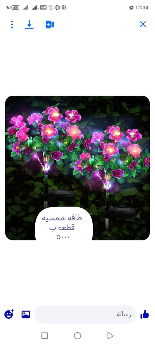 طاقة شمسية • إنارة حديقة • حجم كبير