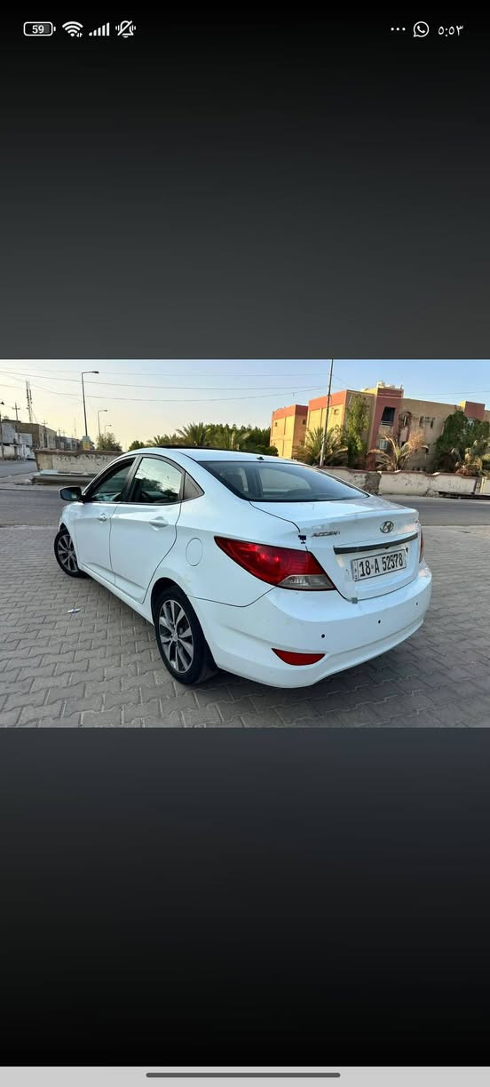 السلام عليكم
هونداي اكسنت
موديل 2014 خليجي 
محرك 1600
بيها باب مصبوغ بدون الدواخل 
الباقي مكفولة كفاله عامه السياره 
فتحه 
اربعه دسك 
اي بي اس 
تبريد ثلج 
سياره جاهزه من كلشي ربع متصرف عليه 
الاستفسار 
***********
