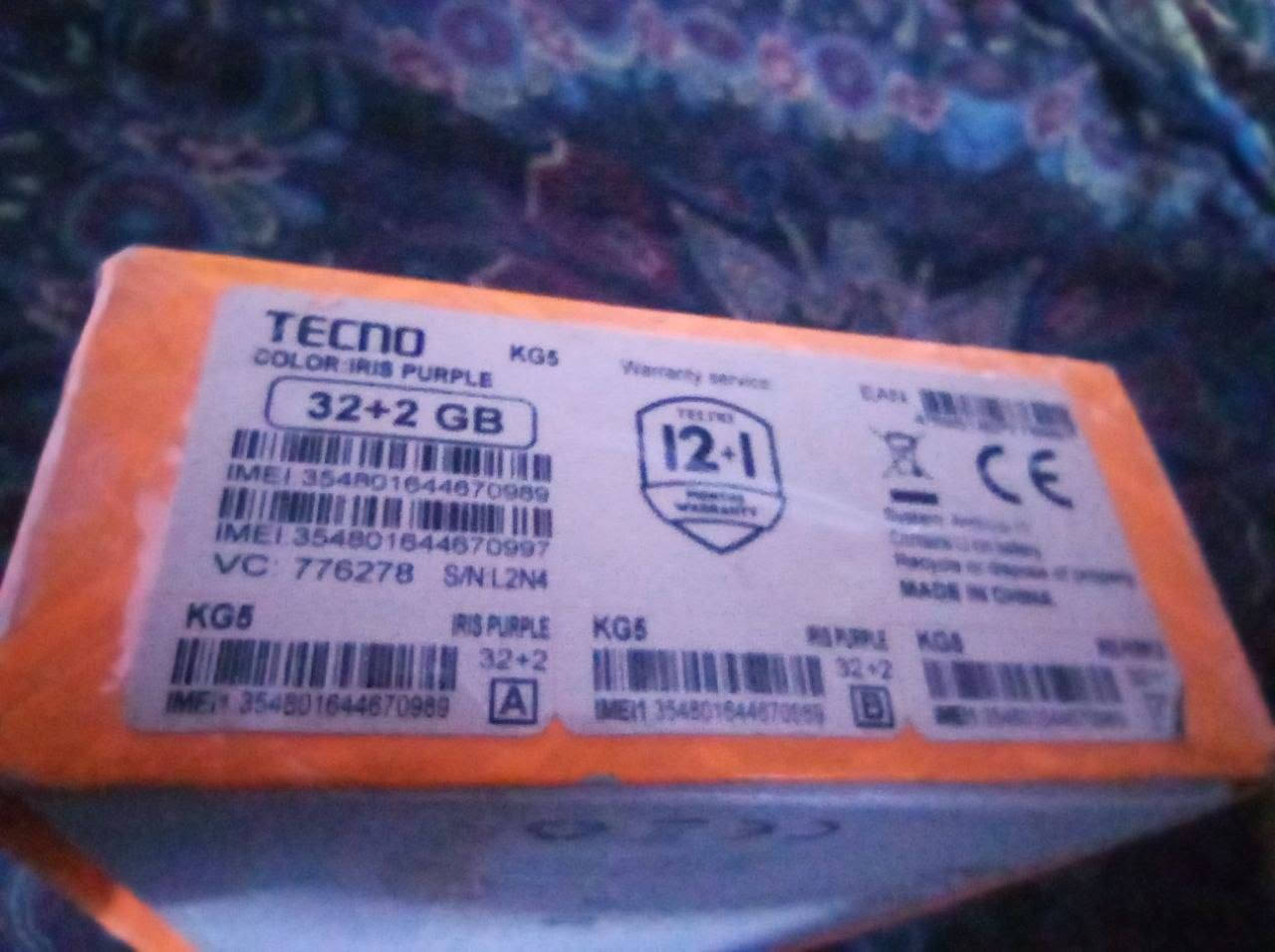 السلام عليكم
TECNO SPARK KG5

.جهاز نظيف جداً.
 
.ما مفتوح ابد شاشة الجهاز الأصلية ما مبدلة 

ظهر الجهاز الأصلي ما مبدل .
.مزود بشرحتين .

.بطارية ٥٠٠٠ ملي امبير.

. كامل الملحقات عدا سلك الشاحن.

السعر ١٣٠ و بي مجال 

عنواني بابل مركز الحلة للاتصال

 ***********
