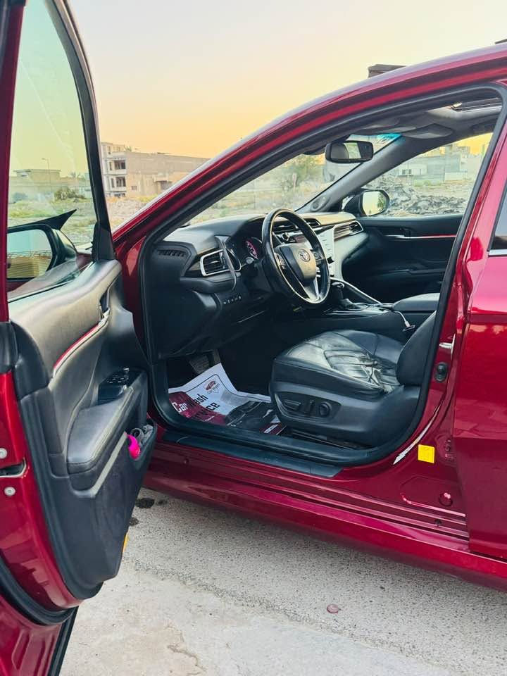 ￼ 2018 TOYOTA CAMRY-XSE
نويوتا كامري (xle) موديل2018   
رقم بغداد ابأسمي
اللون : ماروني شذره 
عداد المسافة : 68الف ميل
حجم المحرك : 4) 2.5L.سلندر) 
ملاحطة حادث السيارة
صبغ جاملغ وطرف البنيد  وجاملغ خلفي كلير امريكا و هلال الجاملغ الخلفي 
المواصفات : XLE

فتحه بانوراما 
كشنات كهرباء
داخل جلد اسود
ويل حجم(18)
شاشة كبير لمس
شحن واير ليس
كاميرا
ابواب بصمة
دخول ذكي
هاند بريك بصمة
(AUTO HOLD) اوتو هولد
(AUTO START) اوتو ستارت 

المرايه الوسطيه بيها تعتيم 
قياده نصف اليه يعني تعتمد على السياره الكدامها توكف وقوف تام و تحرك من جديد حسب السائق الكدامك 
سستم صوت (jbl) ودمام بلادي 
مانع تصادم (تضرب بريك وحدها )
كير (AT) عادي و اوتو 
(AUTO STOP) اوتو ستوب
رادار امامي (تحديد مسار)
تنبيه الخروج عن المسار 
رادار جانبي (نقاط عمياء)
رادار خلفي (التحذير من الاصطدام)
(ECO) نظام
(NORMAL) نظام
(SPORT) نظام
تحكيمات استيرن
تبريد مركزي
كشنات جلد
كشانت هيتر
كشنات كهربائي
لايتات لي LEDد عدسة زينون بيلادي
كلايتات لي LEDد بيلادي
سعر السياره 158 ورقه
تفاصيل اكثر الاتصال على ارقام التاليه
***********
