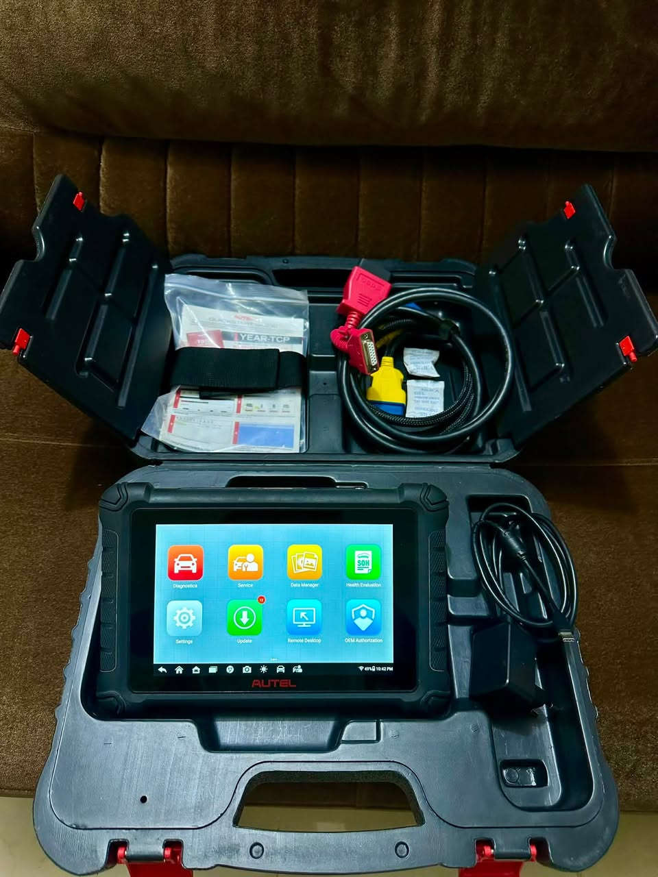 جهاز اوتيل للبيع
Autel MaxiCheck MX900
انتاج 2024 وتحديثه يخلص في 31/12/2026 وتفعيله 150$ بالسنة
جهاز نظيف اخو الجديد وغير متعوب لأعتمادي على اجهزة اخرى وهو سبب البيع 

السعر 550 ألف غير قابل للتفاوض 
لمعرفة مزاياه أكتب اسم وموديل الجهاز باليوتيوب ويطلعلك شرح كامل عنه
***********

