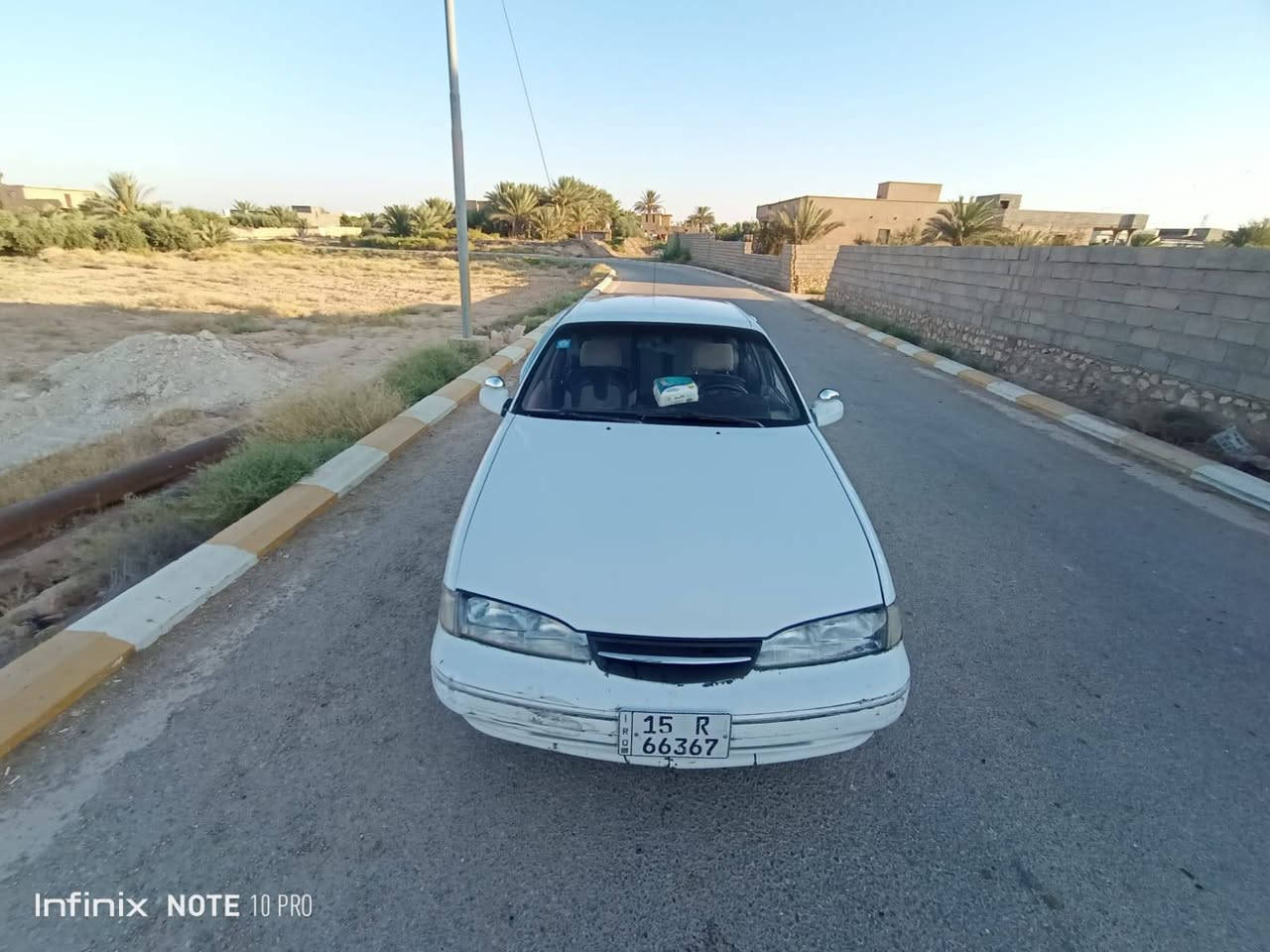 السلام عليكم من رخصة الادمن للبيع او مراوس حسب القناعه دايو ابرنس فراشه موديل 96 محرك 1800كير اوتوماتيك رقم انبار انكليزي سنويه 30 تحويل مباشر بيه مشط الستيرن موزين السعر 33 وبيه مجال الاستفسار اكثر على الرقم *********** مكان السياره القائم

نص مكتوب في الصور:
- Infinix NOTE 10 PRO