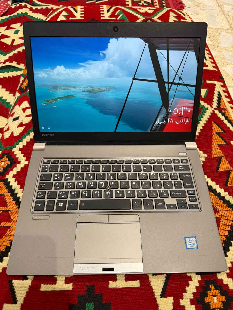 � لابتوب Toshiba Portege للبيع
🔹 المعالج: Intel Core i5-6200U
🔹 السرعة: 2.30GHz تصل إلى 2.40GHz
🔹 الرام: 8GB
🔹 التخزين: 256GB تقريباً
🔹 النظام: Windows 10 Pro 64-bit
🔹 الكيبورد: عربي / إنكليزي
🔹 الشاشة: بحالة جيدة
🔹 جهاز عملي ومناسب للدراسة، التصفح، الأوفيس، اليوتيوب والبرامج الخفيفة.

💰 السعر: 150,000 دينار عراقي فقط 💰

✅ الجهاز شغال وجاهز للاستخدام
✅ الفحص متاح قبل الشراء
📩 للجادين فقط مراسلة
***********

نص مكتوب في الصور:
- الإعدادات الصفحة الرئيسية العثور على إعداد النظام الطاقة وحالة السكون البطارية مساحة التخزين وضع الكمبيوتر اللوحي معالجة متعددة العرض على هذا الكمبيوتر خبرات مشتركة الحافظة سطح المكتب البعيد حول حول مواصفات الجهاز اسم الجهاز DESKTOP-M6RCJ14 المعالج Intel(R) Core(TM) i5-6200U CPU @ 2.30GHz 2.40 GHz ذاكرة RAM المثبتة 8,00 غيغابايت معرف الجهاز BC057573-CF49-4C19-A867-498030DFC668 معرف المنتج 00330-51173-74718-AAOEM نوع النظام نظام تشغيل بإصدار 64 بت ومعالج يستند إلى x64 القلم واللمس لا يتوفر إإخال باللمس أو بالقلم لجهاز العرض هذا إعادة تسمية هذا الكمبيوتر مواصفات Windows Windows 10 Pro الإصدار ١٩٠٩ تم التثبيت في ٢٠٢٠/٠٨/٢٨ بنية نظام التشغيل ١٨٣٦٣.١٠٥٦ تغيير مفتاح المنتج أو ترقية إصدار Windows قراءة اتفاقية خدمات Microsoft التي تنطبق على خدماتنا الحصول على مساعدة تقديم تعليقات اكتب هنا للبحث
- حول مواصفات الجهاز اسم الجهاز DESKTOP-M6RCJ14 المعالج Intel(R) Core(TM) i5-6200U CPU @ 2.30GHz 2.40 GHz ذاكرة RAM المثبتة ٠,٠٠ غيغابايت معرف الجهاز BC057573-CF49-4C19-A867-498030DFC668 معرف المنتج 00330-51173-74718-AAOEM نوع النظام نظام تشغيل بإصدار ٦٤ بت ومعالج يستند إلى x64 القلم واللمس لا يتوفر إدخال باللمس أو بالقلم لجهاز العرض هذا إعادة تسمية هذا الكمبيوتر مواصفات Windows Windows 10 Pro الإصدار ١٩٠٩ الإصدار تم التثبيت في ٢٠٢٥/٠١/٢٨ بنية نظام التشغيل ١٨٣٦٣,١٥٥٦ تغيير مفتاح المنتج أو ترقية إصدار Windows قراءة اتفاقية خدمات Microsoft التي تنطبق على خدماتنا