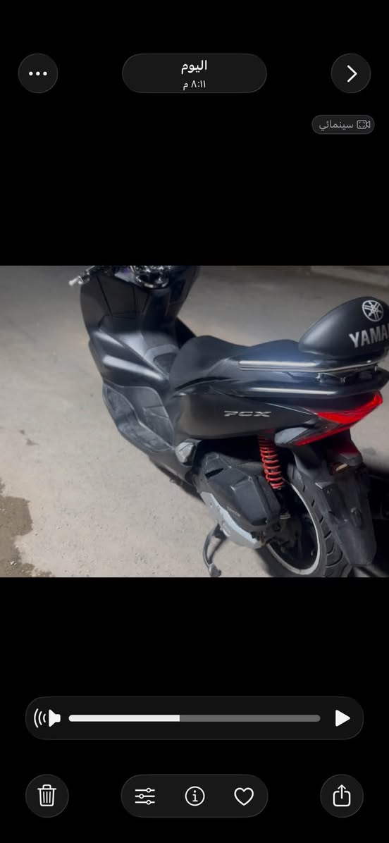 Pcx جيل الثالث كوري 2020
محرك 150 حساس ازدحام حساس استان شغالات بس حساس البانزين بي خلل من الطوافه مالته موضحهه بالفيديو  وبيه ضربه خفيفه من يم جهه تشغيل البصمه .
السعر 14 🔴
الاستفسار ***********

نص مكتوب في الصور:
- اليوم ٨:١١ م سينمائي