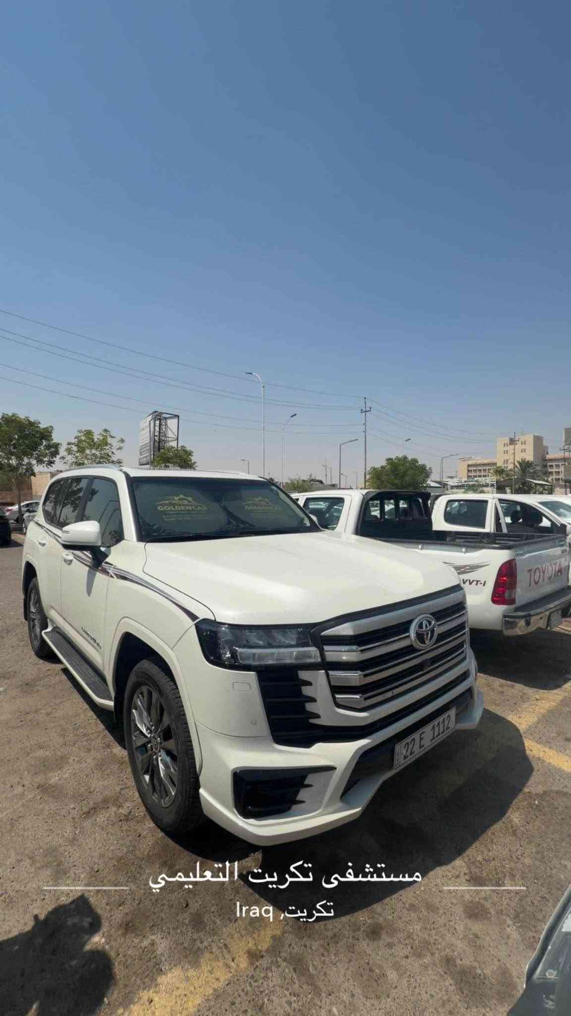 السلام عليكم لاندكروز بريم 
موديل  2025 
رقم اربيل مميز 
GXR LIMITED 
ماشيه 42 الف 
مكفوله كفاله عامه 
رادار امامي خلفي 
السياره فول مواصفات 
مكانها صلاح الدين تكريت  او بيجي 
للاستفسار اكثر ***********/*********** تكريت, عكار

نص مكتوب في الصور:
- مستشفى تكريت التعليمي
- تكريت, Iraq