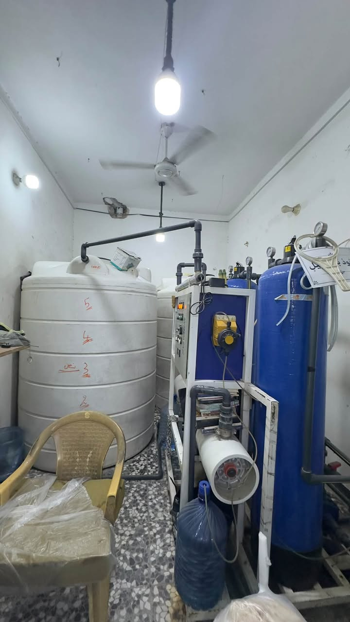 محطه ماء ارو للبيع جاهزه 
تانكيات 5000 لتر 
وانتاج محطه 2000 لتر بالساعه
نسبه الاملاح 7
موقع قديم و معروف 
محطة كامله وجاهزه 

للتواصل ***********

