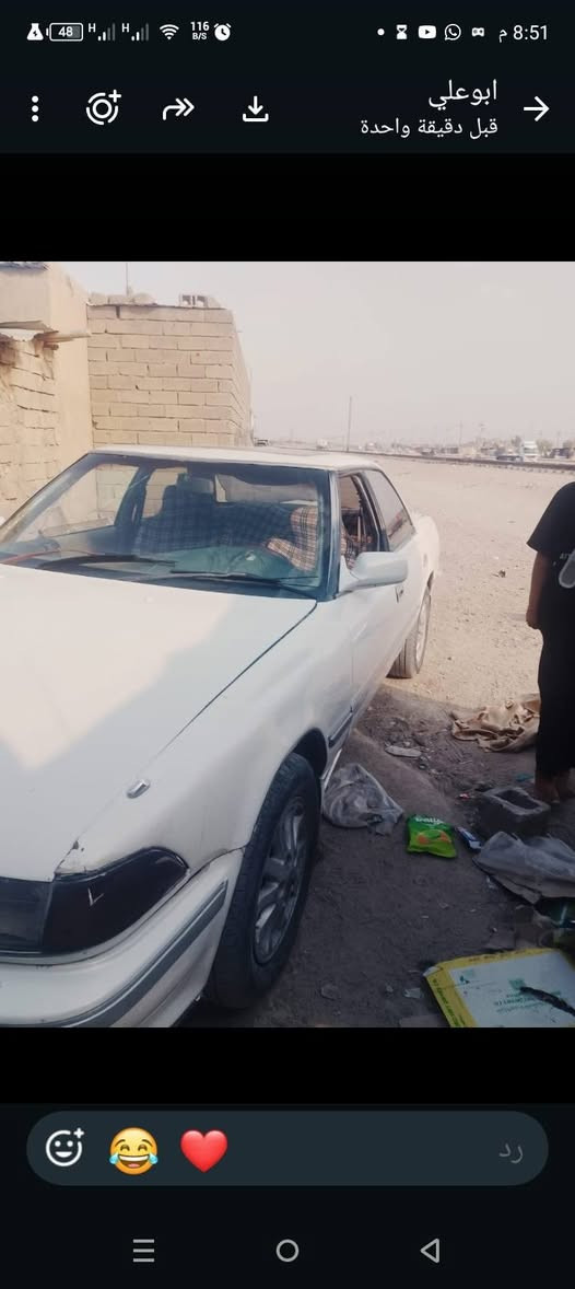 سلام عليكم خوان  مارك  كصيف  كفاله من النقل ولكص أتخم تاير  تحويل ثاني يوم  محرك خير من الله  سياره جديده  ***********

