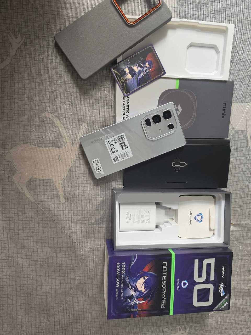انفنكس نوت 50 برو بلس نسخة مميزة استخدام شهر شرط اخو الجديد نظافة 100% مع كافة ملحقاتة شاحن ١٠٠ واط وشاحن الوايرلس ذاكرة ٢٥٦ للبيع السعر ٤٥٠ الف مجال جدا بسيط عنواني بغداد اي استفسار عالرقم  ***********
