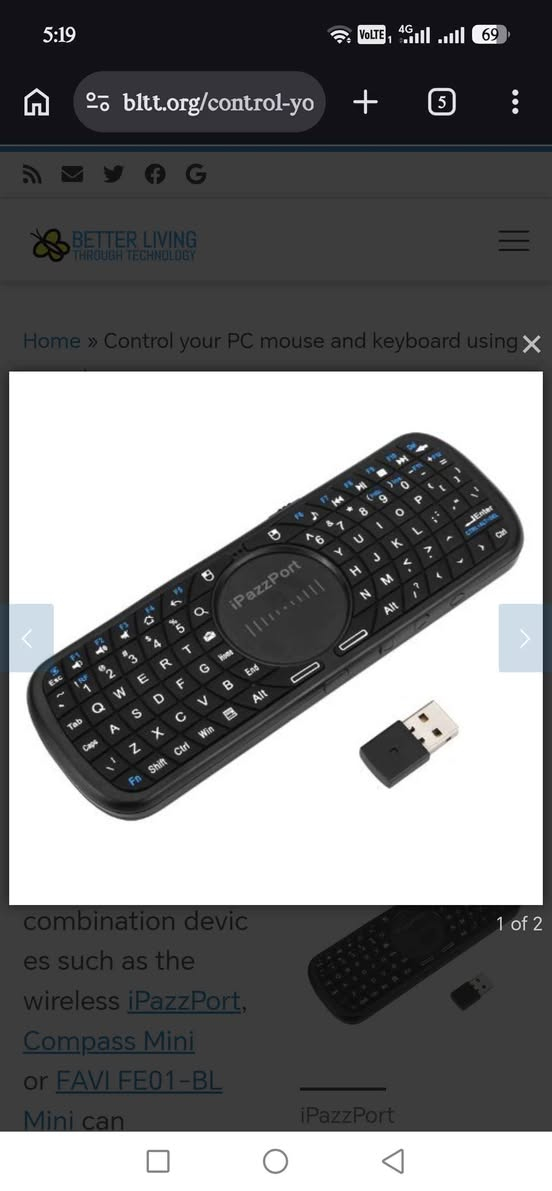 كيبورد وماوس وكنترول تلفزيون TVbox وراك هارد 
اصلي جديد اورجنال 
*********** كويسينجاك, أربيل

نص مكتوب في الصور:
- السعر 3 الف دينار alam.far7788 مجموعة سلع امزون كل حاجة وعليها السعر يوجد توصيل كل العراق explore #fyp #foryou #viral #اكسبلور
- 5:19 VoLTE 4G 69 bltt.org/control-yo + 5 BETTER LIVING THROUGH TECHNOLOGY Home » Control your PC mouse and keyboard using combination devic es such as the wireless iPazzPort, Compass Mini or FAVI FE01-BL Mini can iPazzPort 1 of 2