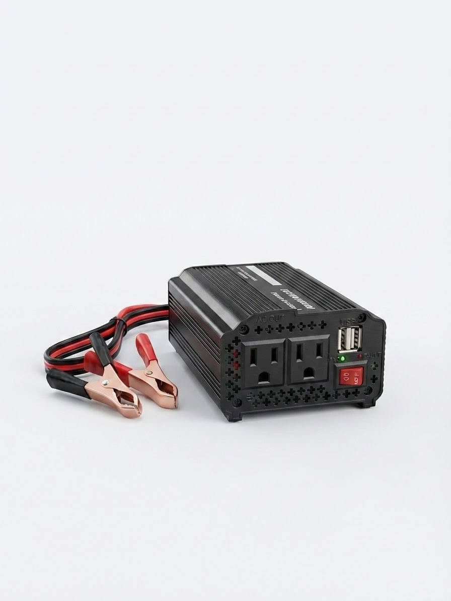 #عاكس_كهربائي 150 واط كحد اقصى تصل 200واط  | تحويل 12V إلى 220V | منفذا USB للشحن الموبايل الابتوب | للسيارة والسفر | مروحة تبريد عن الحرارة 

💰سعر: 22 ألف 
📞للحجز: ***********
التوصيل لكل العراق  6 ألف
