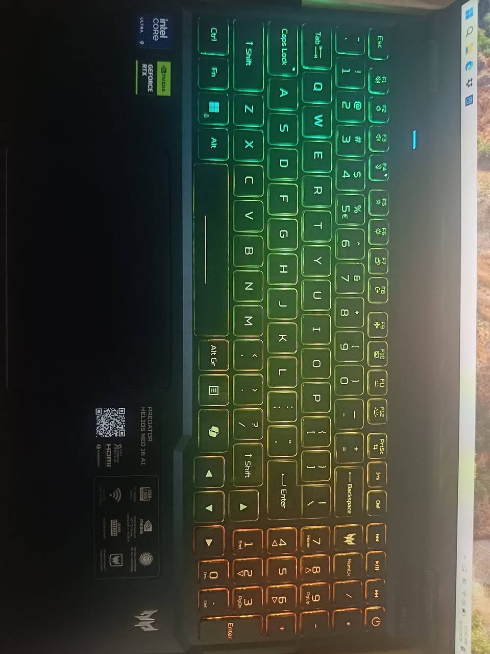 acer predator Helios neo 16 AI
المعالج core 9 275hx
الرامات drr5 32g 6400
كرت شاشة RTX 5070ti 12G
الشاشة 16 انج 240hz دقتها 2k
 التخزين NVMe ssd 1tera
يحتوي على شريحة ذكاء اصطناعي NPU
تكدر عن طريقها تشغل ذكاء اصطناعي محلي 
ملحقات كاملة كارتونة وشاحنة 
صحة بطارية 97
السعر مليونين و950
لابتوب وحش مناسب لكل اعمال رندرة والعاب والبرامج الهندسية
مكاني بغداد 
رقمي ***********

نص مكتوب في الصور:
- Run new task CPU Intel(R) Core(TM) Ultra 9 275HX % Utilization 100% 60 seconds 0 Utilization Speed Base speed: 2.70 GHz 13% 1.62 GHz Sockets: 1 Cores: 24 Processes Threads Handles Logical processors: 24 278 4862 147128 Virtualization: Enabled L1 cache: 2.4 MB Up time L2 cache: 40.0 MB 3:21:16:41 L3 cache: 36.0 MB
- GPU NVIDIA GeForce RTX 5070 Ti Laptop GPU 3D 0% Copy 0% Video Encode 0% Video Decode 0% Dedicated GPU memory 12.0 GB Shared GPU memory 17.9 GB Utilization 0% Dedicated GPU memory 0.0/12.0 GB GPU Memory 0.0/29.9 GB Shared GPU memory 0.0/17.9 GB Driver version: 32.0.16.1692 Driver date: 9/4/2026 DirectX version: 12 (FL 12.2) Physical location: PCI bus 1, device 0, function 0 Hardware reserved memory: 344 MB Run new task
