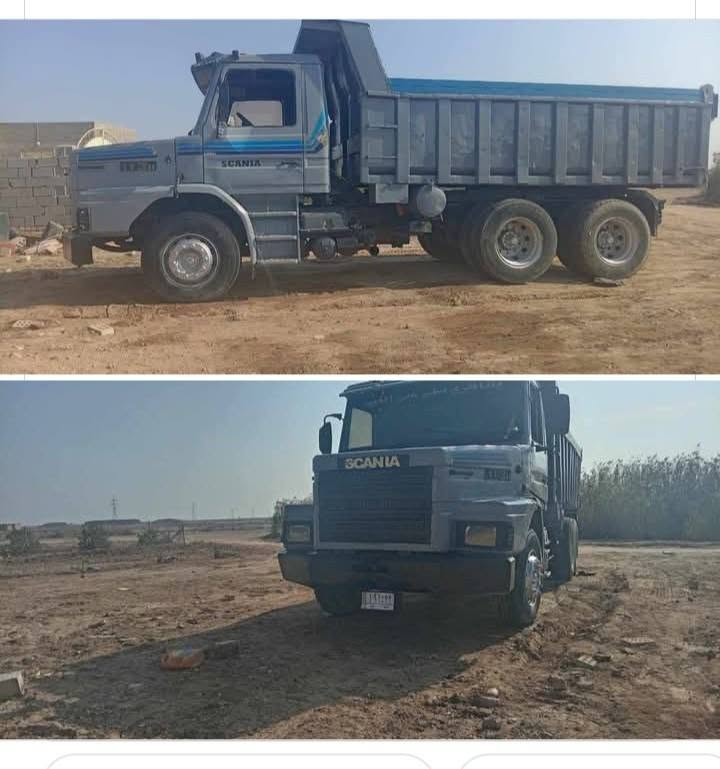 سكانيه موديل 89 رقم الماني تحويل مكينه 12 ونص كير 5/5 نقص حداديه نص فراشه بي فطر ب الشاصي مصلح 
مكاني ذي قار الرفاعي السعر 80 وبيهه مجال بصيط ‏‪***********‬‏
