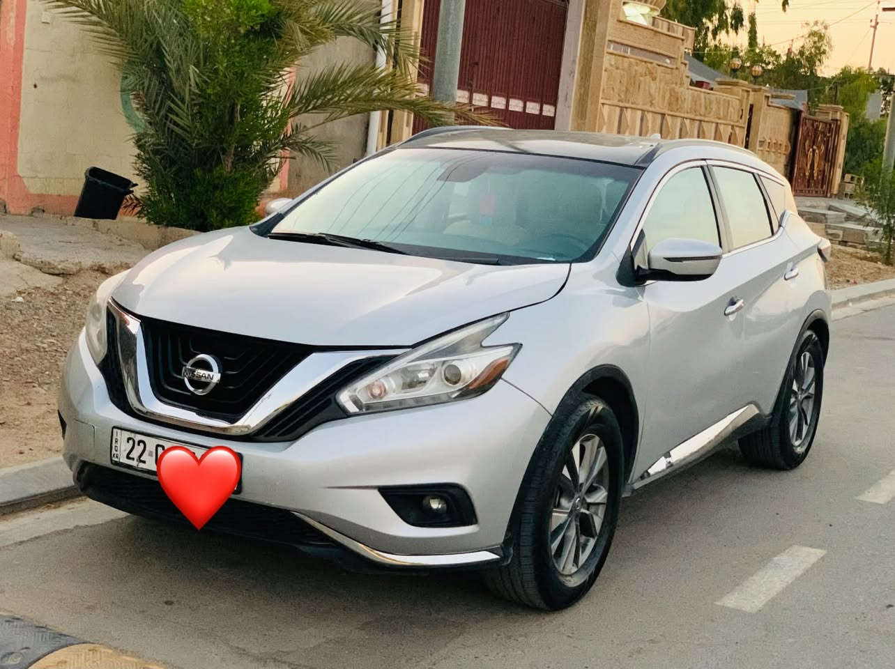 سلام علیكم اخوان 
سیارە مورانو للبیع

مودیل ٢٠١٧
مواسفات SV Awd
فوول مواصفات

شاشە . كامیرە . 
بصمە 
شغال
ابواب بصمە
سندوق كهربایی 
مكینە ٦ سلندر
حجم مكینە ٣.٥
كشنات هیتر
كشن كهربایی
بانوراما 

سیارە بیها ٤ قتع سبغ 
و رقم اربیل ب اسمی 
تحویل غرامە بشرت 
سنویی جدید حتا ٢٠٢٨

 مكان سیارە بل طوزخورماتوو
***********
