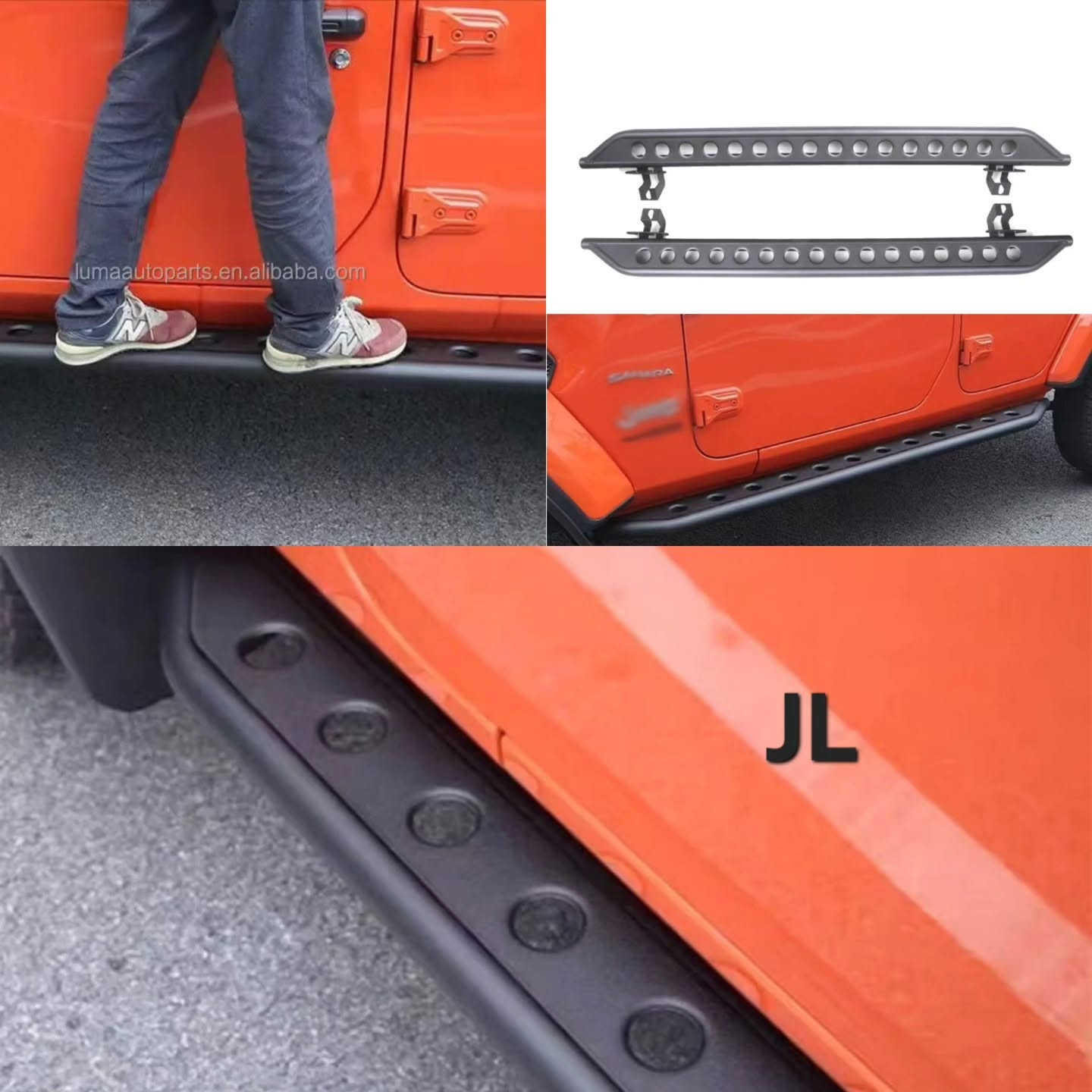 عربي / كردي 
​وحش الطرق الوعرة.. تجهيز كامل لـ Jeep Wrangler! 🚙🔥
​تخصصنا جيب رانجلر بجميع فئاتها (JL / JK / TJ). نوفر لك أفضل الإضافات والترقيات الخارجية لمظهر هجومي وأداء قوي على المسارات الصخرية والرملية:
​دعامات وصدامات حديد هجومية (أمامية وخلفية مع نقاط سحب وفتحات ونش).
​كبوت وثعالب تنفس/سلاسل هوائية (Snorkels) لحماية المحرك وزيادة التبريد.
​أنظمة إنارة ومصابيح LED احترافية (مساطر LED، كشافات قاعدة الجام، وإشارات حديثة).
​دعامات جانبية (Rock Sliders) وعريضات/فندرات (Fender Flares) لحماية البودي.
​حوامل إطار إضافي، سلال سقف، وقواعد إكسسوارات لتجهيز رحلات التخييم.
​💥 قطع متينة - تلاءم تام بدون تعديل عشوائي - مظهر يفرض هيبته!
​📍 العنوان: بغداد - الجكوك (مقابل معارض السيارات)
📞 حجز واستفسار / واتساب: ***********

​هێز و خۆڕاگری.. جێپەکەت لای ئێمە ئامادە بکە! 🚙🔥
​پسپۆڕین لە Jeep Wrangler (JL / JK / TJ). باشترین زیادکراوە دەرەکییەکان بۆ دیمەنێکی هێرشبەرانە و ئادایەکی بەهێز:
​دۆعامی ئاسن لەگەڵ شوێنی وەنچ
​کەپۆتی وەرزشی و سنۆرکڵ (Snorkels)
​لایتی LED پیشەیی و بەهێز
​دەبڵ بانیخە (Fender Flares) و دۆعامی لایەکان
​سەبەتەی سەقف و هەڵگری تایەی یەدەگ
​💥 کواڵتی بەرز، بەهێز، و گونجانی تەواو!
​🚚 گەیاندنمان هەیە بۆ سەرجەم پارێزگاکان!
​📍 ناونیشان: بەغداد - الجكوك (بەرامبەر پێشانگاکانی ئۆتۆمبێل)
📞 پەیوەندی و واتساپ: ***********

نص مكتوب في الصور:
- JK JL JT
- RONGTONG
- for Wrangler Jk 4 doors
- lumaautoparts.en.alibaba.com