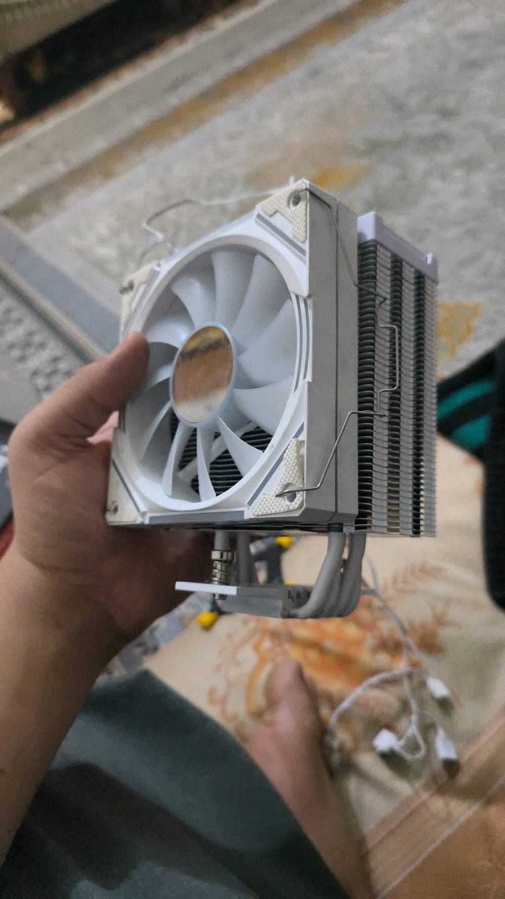 تبريد هوائي احترافي للمعالج MASS MA-400 (اللون الأبيض المميز)