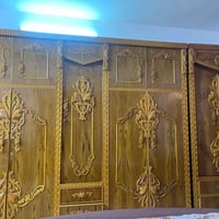 غرفه نوم خشب • مستعملة ٣ أشهر • ٥ قطع