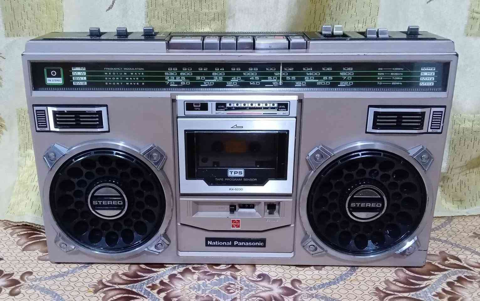 مسجل ناشونال • راديو وكاسيت • نظيف ٩٠٪