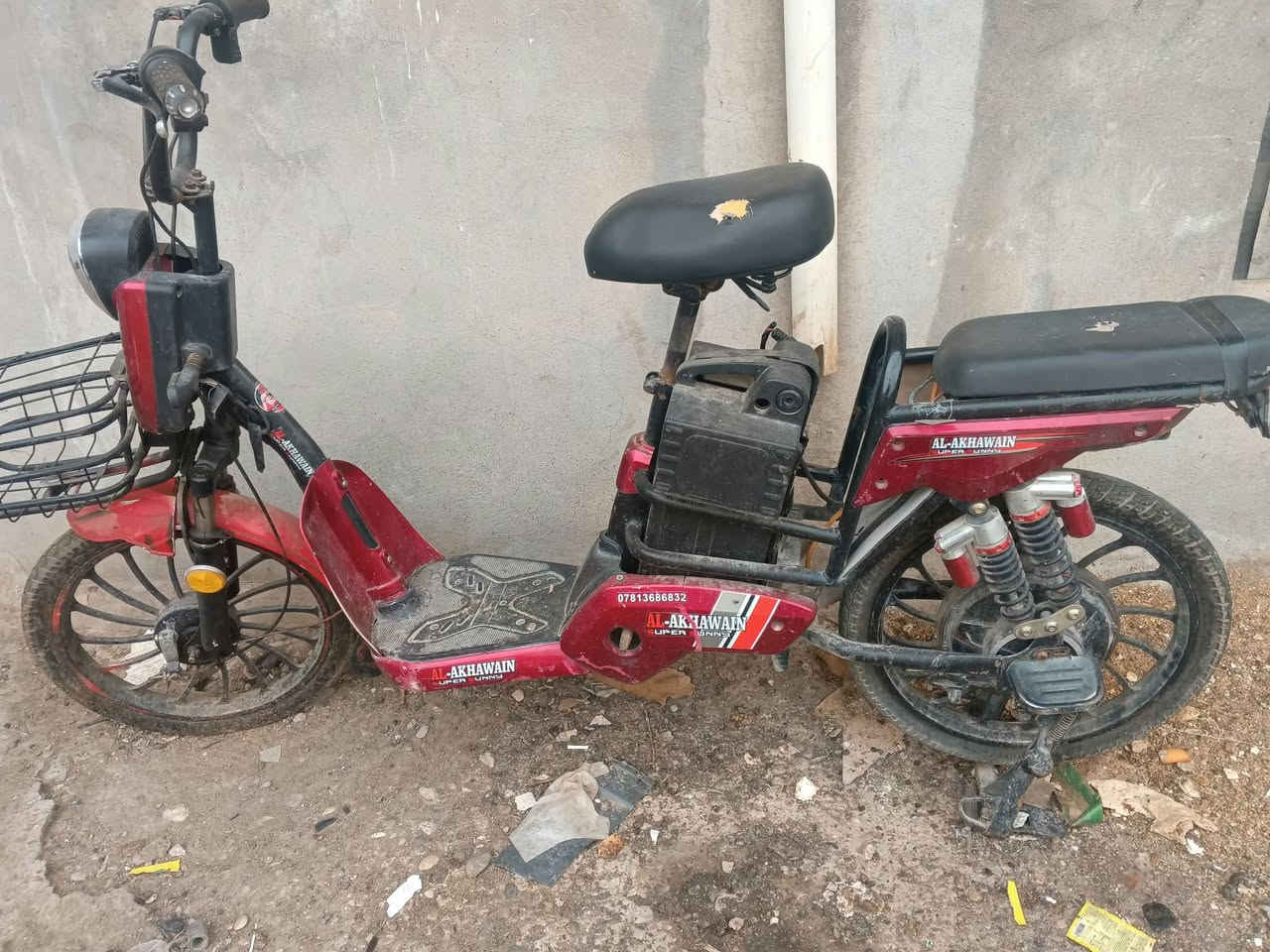 دراجة شحن • يحتاج بطارية • شغال كامل
