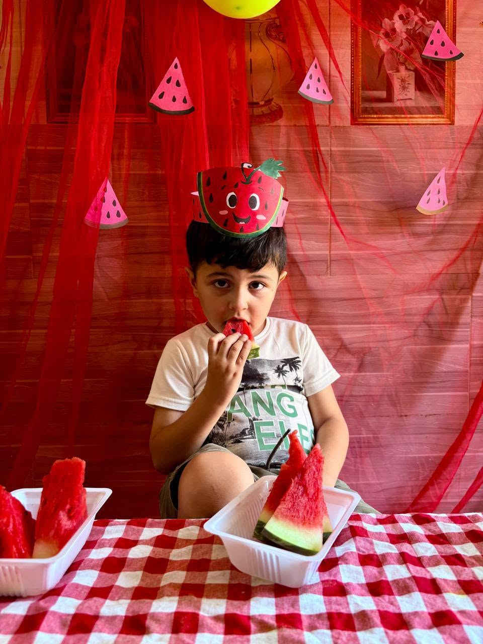 Watermelon Fun Day🍉🍉❤️.
روضة وحضانة سمارت كيدز 
📍العنوان :الحلة-ابي غرق-حي الحسين 
📞:للاتصال والاستفسار:***********
