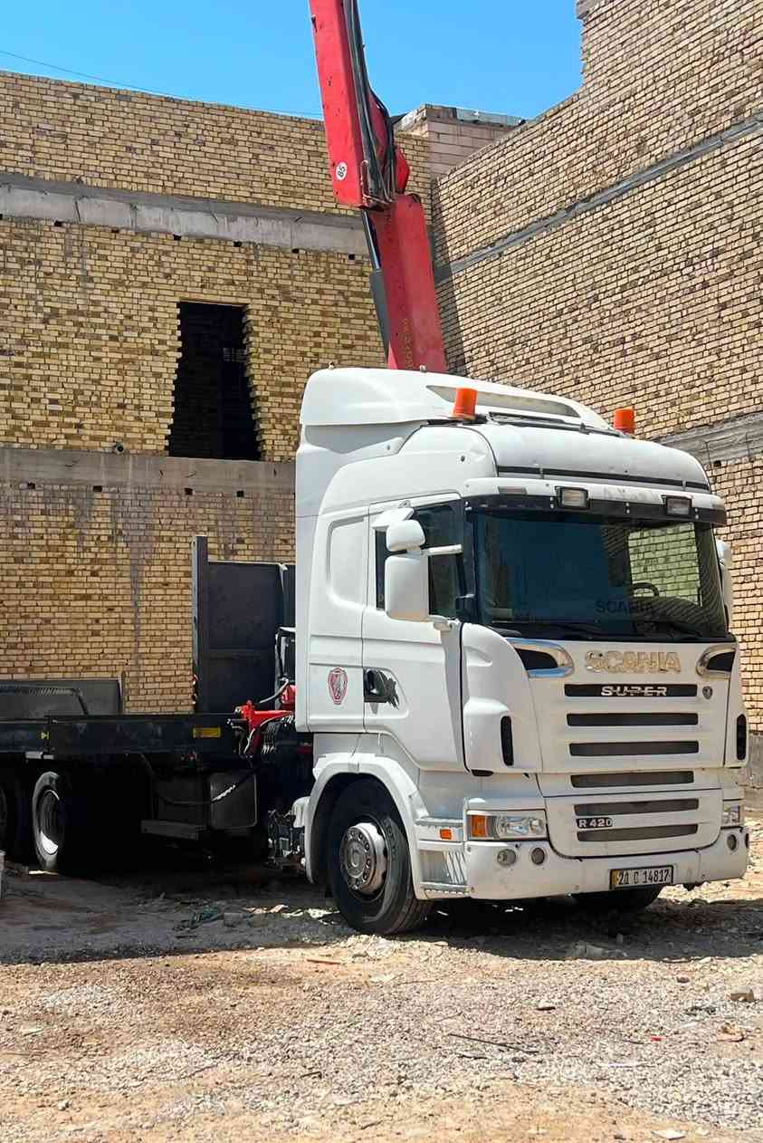 اسكانيا  كرين موديل 2006. سحال تك تاير 

كفالة عامة. محرك R420

جهاز كرين بافنگر حجم 27002  . 9طن  خسمة سلايت 

منظومة ريمونت كامله نقص بس ريمونت  رجلين طكتين  موديله 2007 مكفول. 

بدي اسرائيلي طولة 7متر نظيف 

بالسنوية كرين  سنوية  وهزة جديدة

سيارة جاهزة تبريد. و ثلاجة  حدادية جاهزة

      ***********
الخاص مغلق
