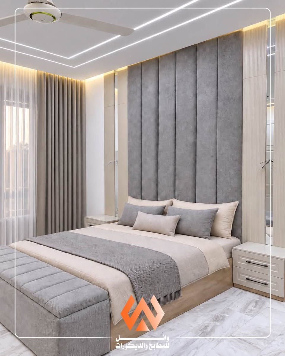 ✨ فخامة تُرى… وأناقة تُعاش ✨
غرفة نوم متكاملة بتصميم عصري راقٍ، تجمع بين الألوان الهادئة، التفاصيل الخشبية، الإضاءة الدافئة، والخزائن المصممة بعناية؛ لتمنح المساحة مظهراً أنيقاً ومتناسقاً مع أعلى درجات العملية.

وائل للمطابخ والديكورات
📞 *********** | ***********
📍 الفلوجة – حي الجمهورية، قرب معمل إسفنج الفلوجة

#وائل_للمطابخ_والديكورات #غرف_نوم #غرف_نوم_عصرية #ديكورات #تصميم_داخلي #ديكور_عصري #الفلوجة #العراق
وائل للمطابخ والديكورات

نص مكتوب في الصور:
- وان للمطابخ والديكورات
- للمطابخ والديكورات