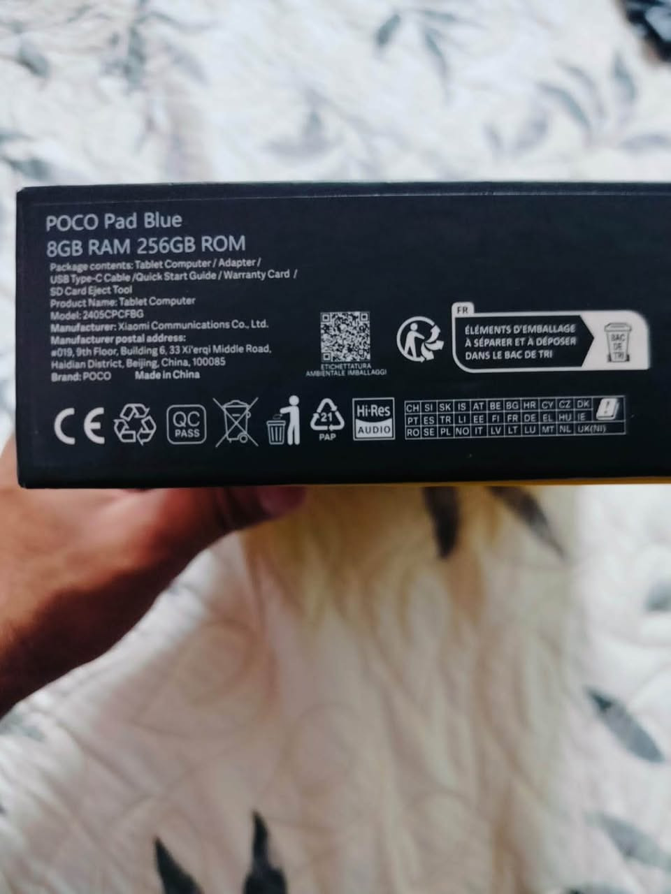 ترفرت قطعه 
Poco pad
ذاكره 256
رام 8 
نضافه عاليه جدا
السعر فقط 225
ملحقات كامله 

البيع نقدا واقساط 

ايسر الشرقاط اسديره الفياض 
مقابل اسواق الحجاب

ماهر ال رجب ***********
سامر ال رجب ***********
