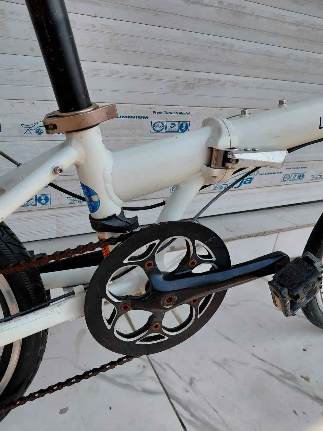 LOUIS GARNEAU FOLDING BIKE حجم 20 المنيوم بالكامل    ✈يوجد توصيل لجميع المحافضات ✈ كركوك مدخل سايدين حي الاسرى والمفقودين  معرض ابو شيفان ( *********** )
