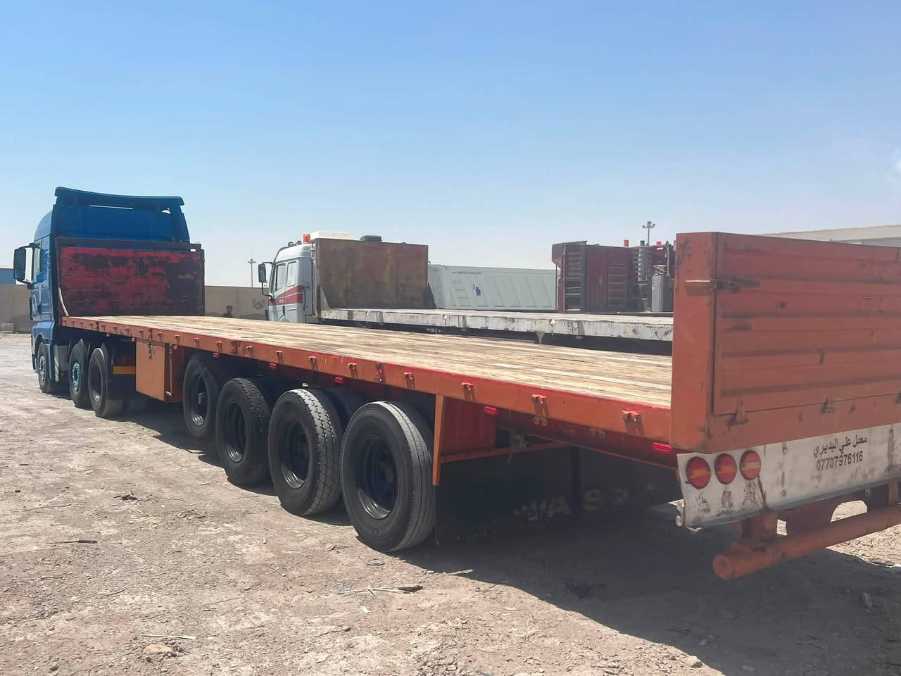 السلام عليكم
عربانه اوربيه للبيع 

شاصي عريض عربانه حماله 

جوبلس جبير 

طول 13,60

مكفوله من كسر والباج  تخم تاير حجم 11 أر 

أربع محاور اثنين رفاع واثنين ثابت 

السعر 65 بيهه مجال مكان العربه ميسان 

للاستفساراتصل عله الرقم *********** ابو سجاد 

ملاحضه اني مكلف بالنشر ماجاوب خاص تفاصيل موجوده يعجبك السعر خابر وتدلل

