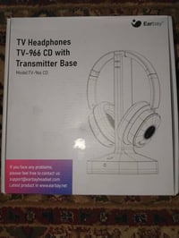 للبيع: سماعة تلفزيون لاسلكية Earbay TV Headphones مع قاعدة إرسال وشحن ...